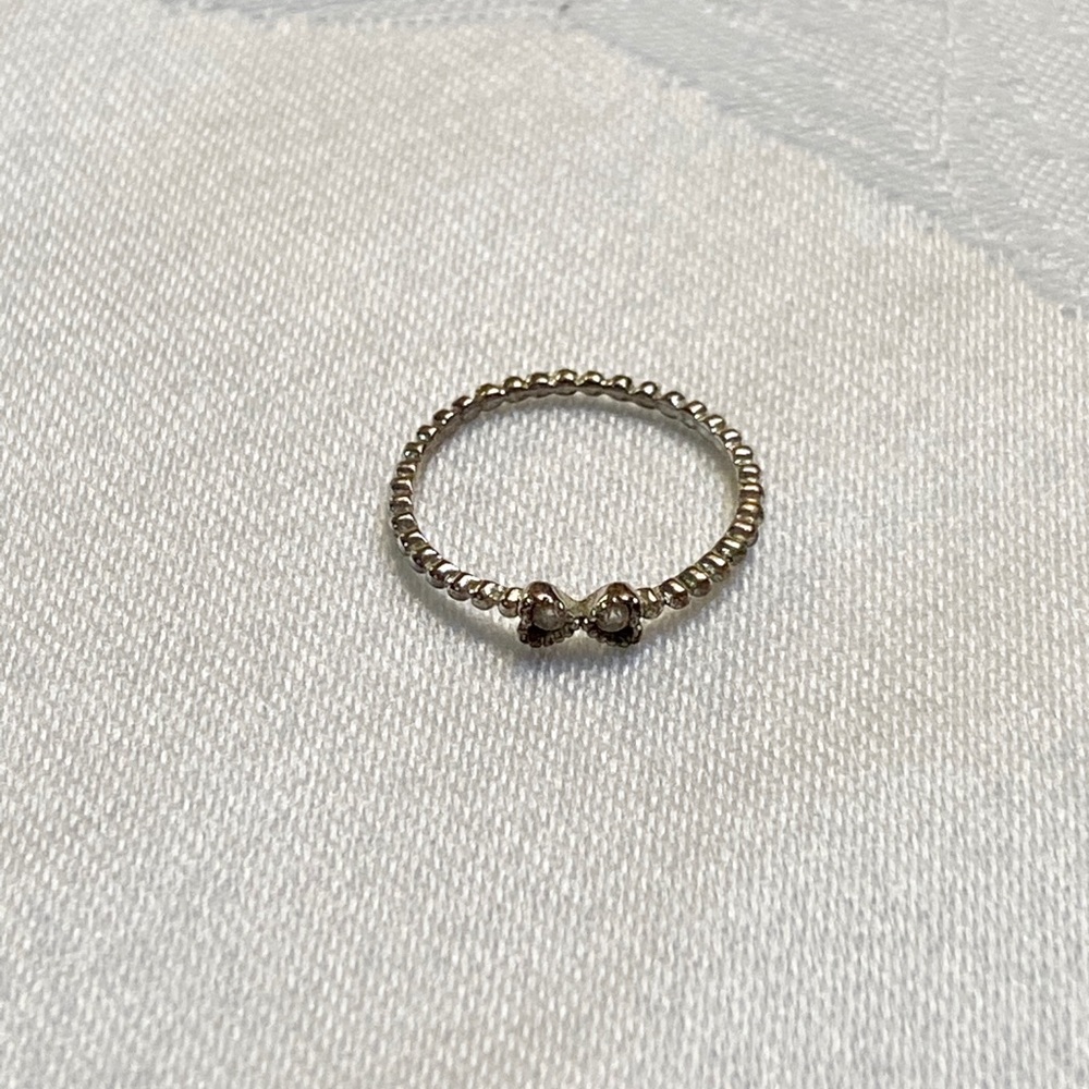 Silver Bow Ring